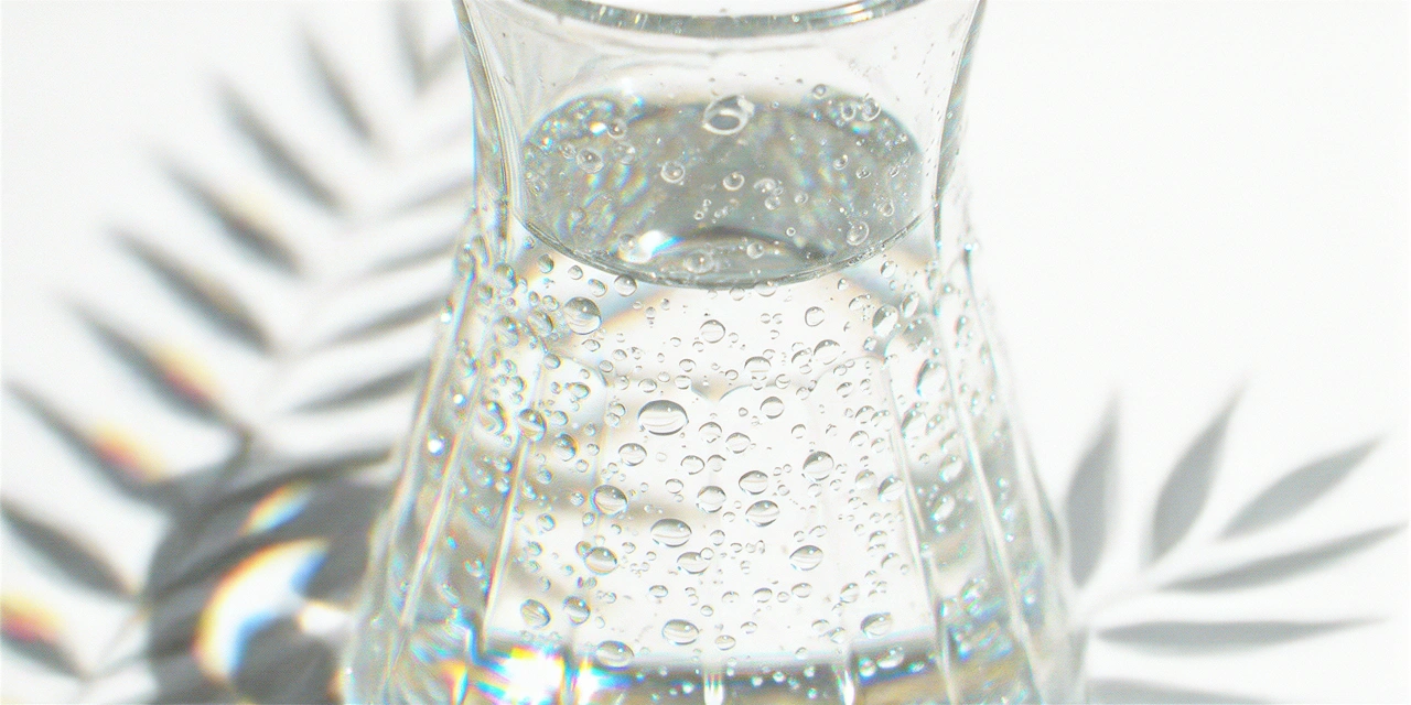 Lichtbrechung in klarem Wasser