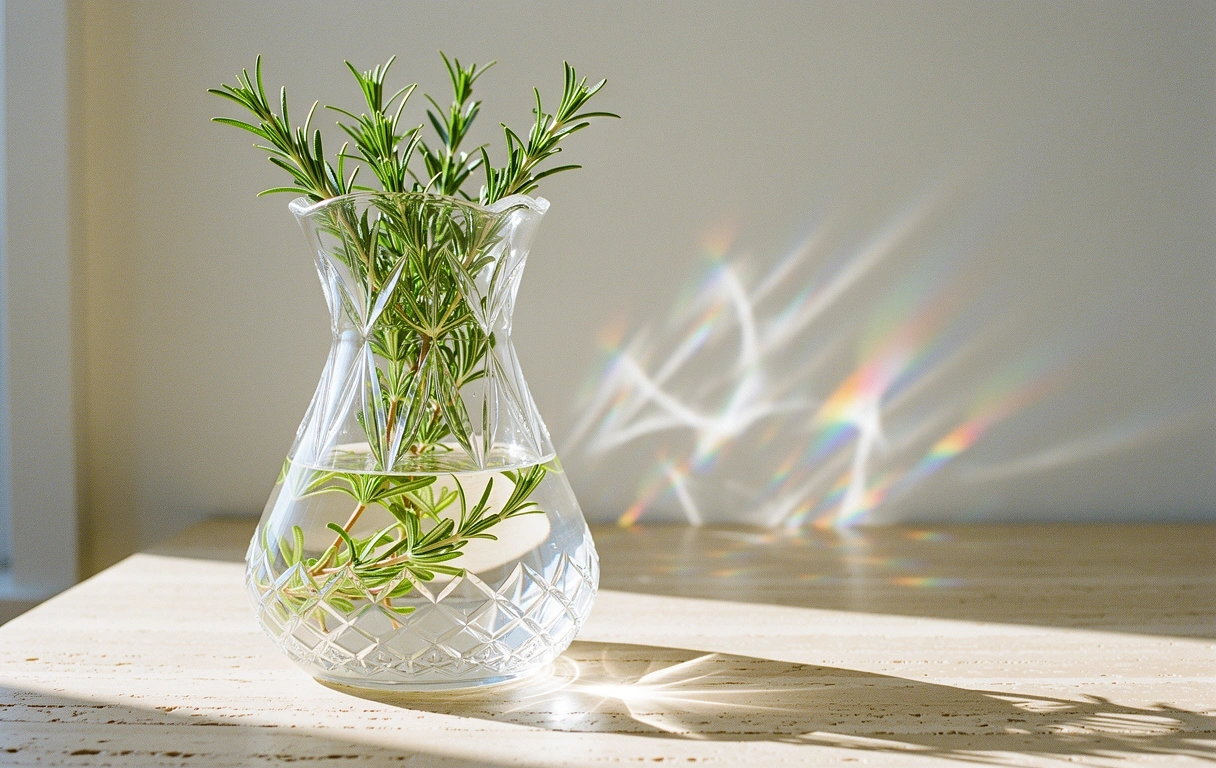 Lichtbrechung in reinem Wasser